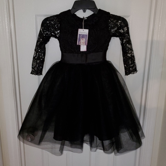 Other - NEW Gorgeous Princess Black Lace and Tulle Dress
